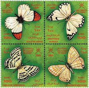 5510 MNH OMAN 2000 MARIPOSAS