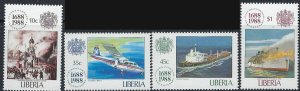 Liberia 1101-04 MLH 1988 set (ak5170)