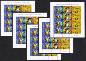 Macao Macau Vasco da Gama ERROR '1598' 5 Sheetlets 1998 MNH SG#1040-1042