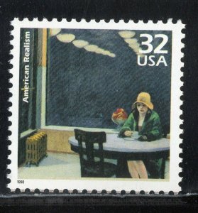 1998 The 1920s American Realism Single 33c Postage Stamp, Sc# 3184n, MNH, OG