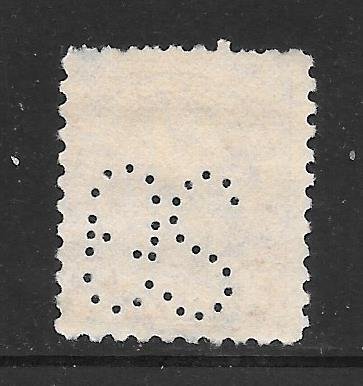 #583 Used Perfin Single