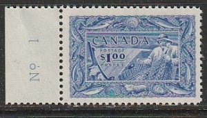 1951 Canada - Sc 302 - MNH VF - 1 single - Fishermen - Fishing Resources