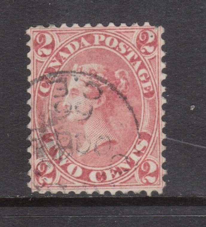 Canada #20 VF Used With Quebec 1866 CDS Cancel