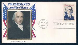 UNITED STATES FDC 22¢ James Madison 1986 Colorano