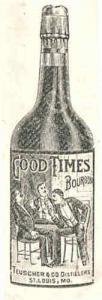 St. Louis MO 1905 Teuscher Distillers Good Times Whiskey Illustrated Advertising