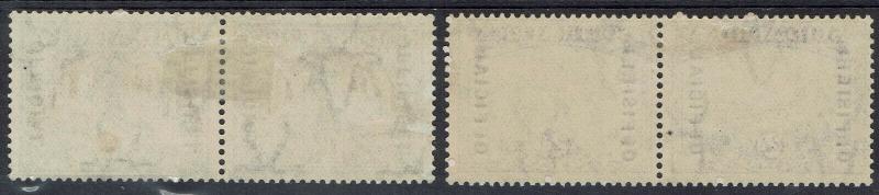 SOUTH AFRICA 1935 OFFICIAL 11/2D AND 2D PAIRS  