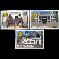 GAMBIA 1982 - Scott# 436-8 School Examinations Set of 3 LH