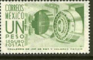 MEXICO G22, $1Peso 1950 Definitive 3rd Printing wmk 350. MINT, NH. VF.