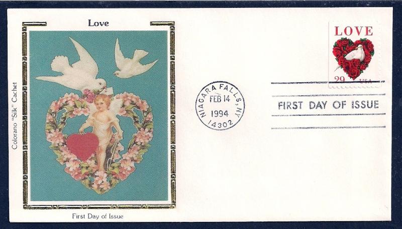 UNITED STATES FDC 29¢ LOVE 1994 Colorano