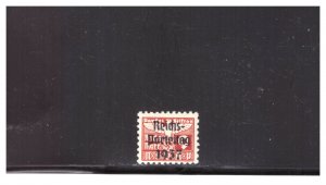 GERMAN THIRD REICH 1937 9PF NSDAP DUES STAMP VERY RARE EARLY PARTY DUES MNH PG15