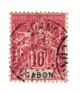 Gabon stamp #20, used