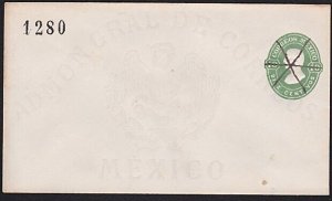 MEXICO Early postal stationery envelope - unused...........................a4671