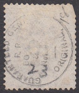 Straits Settlements 23 Used f Overprint (see Details) CV $130.00