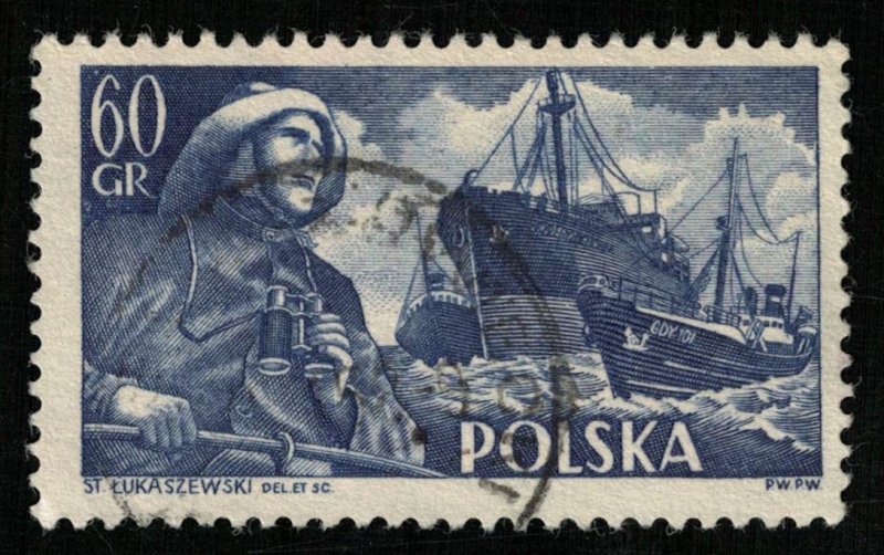 1956, Polish Ships, 60 Gr, SC #723 (T-7409)