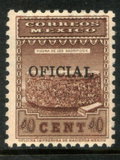 MEXICO O230, 40c OFFICIAL. Mint, NH.