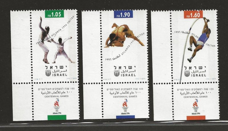 ISRAEL SC# 1277-79   WITH TABS   FVF/MNH