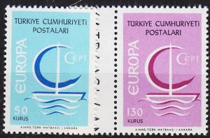 TÜRKEI TURKEY [1966] MiNr 2018-19 ( **/mnh ) CEPT