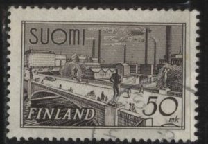 Finland 239 (used) 50m Häme Bridge, Tampere, dull brn vio (1942)