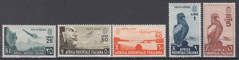 Italy East Africa - Air Mail African Subjects - Sassone n.A1-A13 MNH** cv 1350$