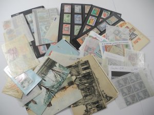 BRITISH COLONIES, BRITISH AMERICA, Excellent assortment of Stamps & others in