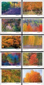 #5929 - 5938 2024 Autumn Colors Singles set/10 - MNH (After 8/16/24)