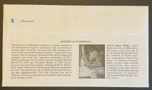ANTIQUE AUTOMOBILES #3019-23 NOV 3 1995 NEW YORK NY FIRST DAY COVER BX3-2