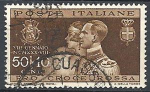 Italy, 1930 Royal Wedding 50c+10c  # 240 USED F-VF