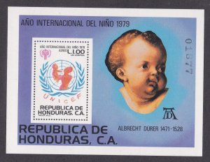 Honduras # C687a, International Year of the Child, Souvenir Sheet, NH, 1/2 Cat.