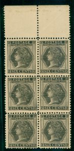 PRINCE EDWARD ISLAND  15 BLOCK OF 6 MNH  BIN $50.00