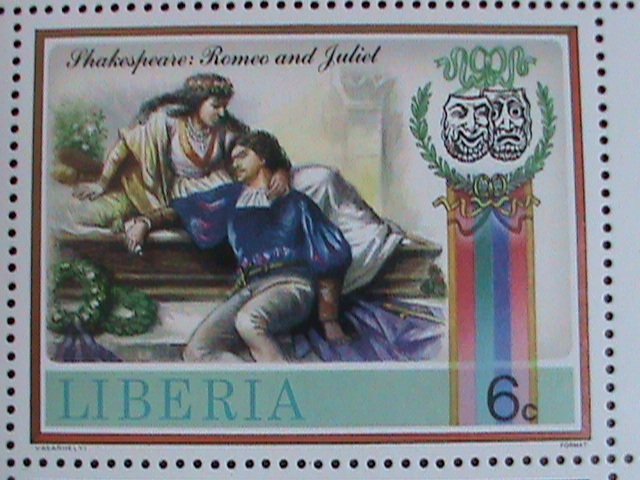 LIBERIA STAMP: 1987-SC#1060 SHAKESPEARE PLAYS MNH FULL  SHEET,