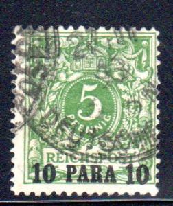 German Offices in Turkey #8, used CV $4.00