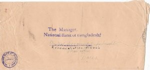 bangladesh overprints on pakistan early stamps cover ref 12829 