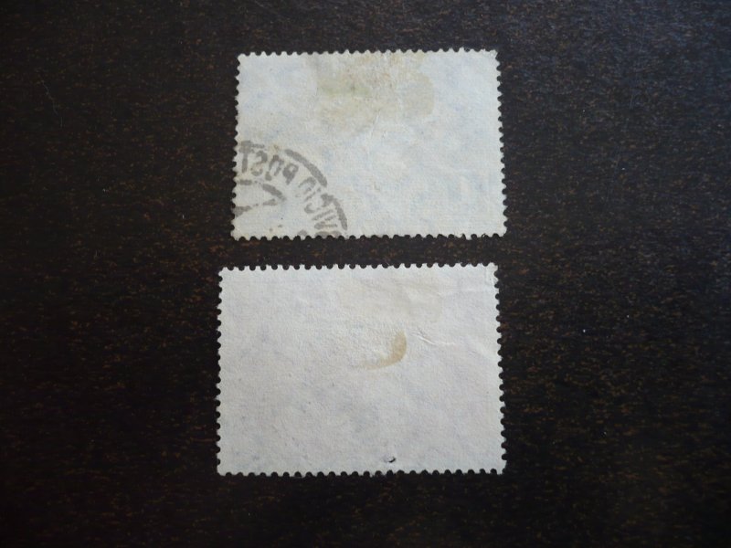 Stamps - Colombia - Scott# C64-C65 - Used Part Set of 2 Stamps