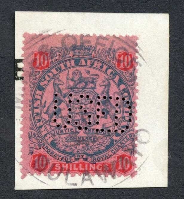 Rhodesia SG50 10/- Fiscally Used