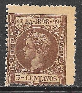 Cuba 163: 3c King Alfonso XIII, MH, AVG
