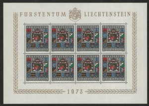 $Liechtenstein Sc#533a M/NH/VF, S/S Cv. $32