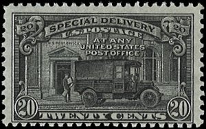U.S. Scott # E19  1951 20c blk  Post Office Truck  mint-nh- vf