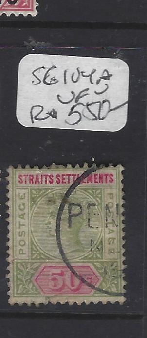 MALAYA STRAITS SETTLEMENTS (P0408B)  QV  50C  SG 104A  VFU