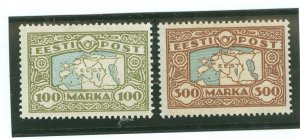 Estonia #78-79 Unused Single (Complete Set)