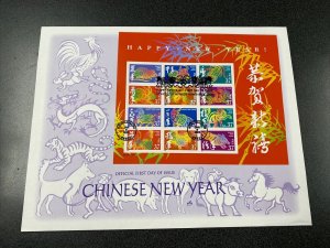 FDC 3895 Chinese New Year 37C Souvenir Sheet On ArtCraft Cover