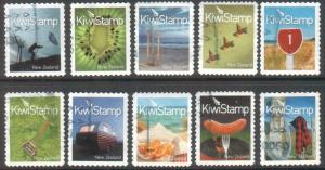 New Zealand 2009 Kiwi Stamps Set of 10 Complete Used