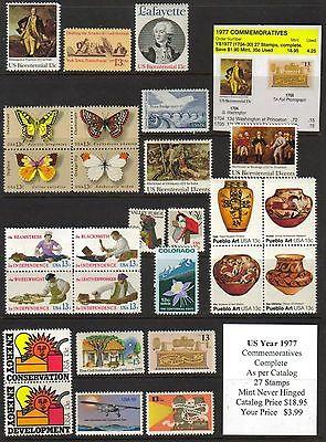 US 1977 Commemorative Year Set, Mint Never Hinged, buy no...