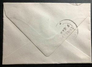 1942 Mussoorie India Rate Increased Letter Cover To Dehra Dun 