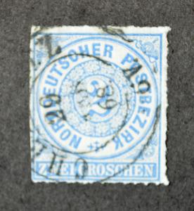 N. German Confederation, Scott #5, cancelled