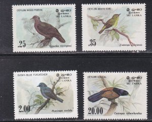 Sri Lanka # 691-694, Birds, Mint NH, 1/2 Cat.