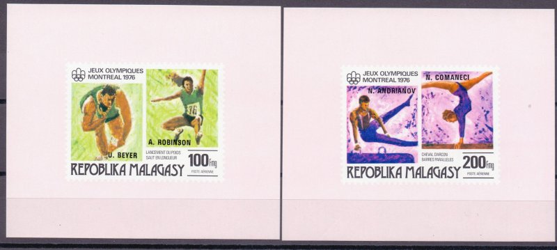 Madagascar. 1976. bl16 822-26 5LB. Sports OI. MNH.