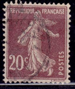 France, 1906-37, Sower, 20c, sc#166, used