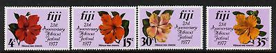 Fiji 376-9 MNH Hibiscus flowers, Festival