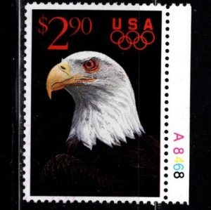 #2540 Eagle Priority Mail  Pl # Single - Used