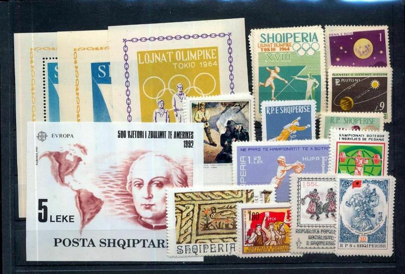 ALBANIA 1960s MNH Sets Sheets Space Flowers Olympics (Appx 150)KM 842